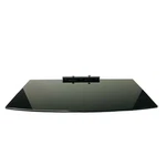 2X Tuff Mount Shelf, Under-cabinet Tv, Black Tempered Glass, Game System/players. Fixed Price $15.99.