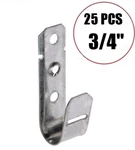 25 Pcs 3/4" J-hook Wall Ceiling Mount Hanger Route Network Wires Cord Cable. Fixed Price $26.95.