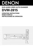 Denon DVM-2815 Dvd Changer Owners Instruction Manual. Fixed Price $22.24.