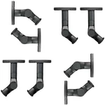 Lot Of (8) Sanus Htbwb Tilt Swivel Black Speaker Wall Mounts Ceiling Brackets. Fixed Price $44.99.