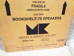 M&k 75 Bookshelf Left Right Speakers New Sealed Original Box. Fixed Price $800.00.