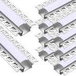 10 Pack 6.6FT/ 2 Meter Plaster-in Led Channel Trimless Diffuser Reces.... Fixed Price $173.34.