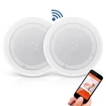 Dual 8 Bluetooth Ceiling / Wall Speakers, 2-WAY Flush Mount Home Pair. Fixed Price $109.99.