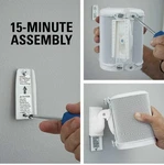 Sanus WSWM22 - White Wireless Speaker Swivel And Tilt Wall Mount Pair. Fixed Price $30.00.