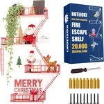 4 Tier Fire Escape Wall Shelf New York Decorative Floating Art La. Fixed Price $60.95.