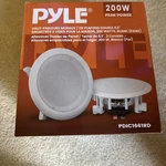 Pyle PDIC1661RD 6.5 Inch 200 Watt Ceiling Wall Way Speaker System Pair. Fixed Price $26.99.