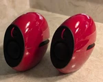 Edifier 2.0 Red Luna Eclipse 74W Speakers W/stands Optical Bluetooth Aux. Fixed Price $255.00.