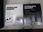 ** 2 Pack Hangman SBH-6 No-stud Soundbar Hanger , Black. Fixed Price $32.99.