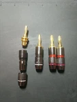 Sewell 24K Gold Banana Plug Jack Connector Audio Speaker Monster Pack. Fixed Price $9.99.