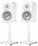 Pair 29 Steel White Stands For Dynaudio Excite X18 Bookshelf Speakers. Fixed Price $74.95.