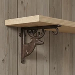 Deer Shelf Bracket, Cast Iron Lodge Wall Mount Support. Fixed Price $33.20.