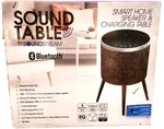Soundstream Table W/built-in Bluetooth 5.0 Speaker System & Charging Brown. Fixed Price $256.49.