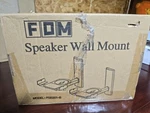 Fdm Speaker Wall Mount Model FGB201-B Black New Opened Box. Fixed Price $19.99.