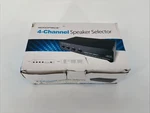 Monoprice 4-CHANNEL Speaker Selector. Fixed Price $39.99.