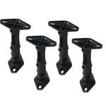 Videosecu 4 Black Universal Satellite Speaker Mounts/brackets For Walls. Fixed Price $24.64.