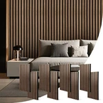 Wood Slat Acoustic Wall Panels 8PC 23.62"X11.22 Sound Dampening Wit.... Fixed Price $109.31.