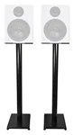 Rockville 37 Black Steel Studio Monitor Speaker Stands For DPM6W. Fixed Price $79.95.