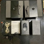 Sansui Sas H20BT Bluetooth 2CH Amplified Speakers With Stands Tested Working. Fixed Price $265.76.