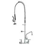 36IN Brass Wall-mount Pre-rinse Faucet 12IN Swivel Spout & Leak-proof Core. Fixed Price $184.00.