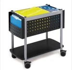 5373BL Open Box Safco Scoot Top Mobile Tub File Black Storage Office Cart. Fixed Price $125.00.