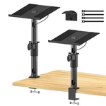 Clamp-on Speaker Stand Pair, Height&angle Adjustable Desktop Bookshelf S.... Fixed Price $53.55.