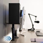 Vivo Universal Black Steel Clamp-on Desk / Table Speaker Stands, 2 Pack. Fixed Price $59.99.