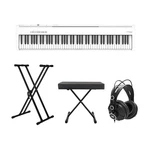 Roland FP-30X Digital Piano With Speakers (white) Keyboard Stand Bundle. Fixed Price $889.99.