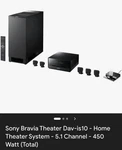 Sony Bravia DAV-IS10 Dvd Home Theater System Cd & Ipod Compatible New In Box. Fixed Price $210.00.