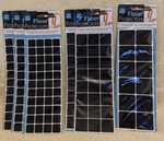192 Pc Lot Of Kole Imports Floor Protectors Square Black Foam - (3) Sizes New. Fixed Price $10.19.