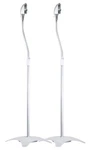 Pair Of Monoprice Adjustable Height 5 Lb. Capacity Speaker Stands - Silver. Fixed Price $37.95.