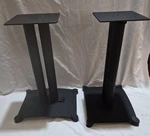 Sanus SFC22 Black Center Channel Speaker Stands Set Of Two. Fixed Price $250.00.