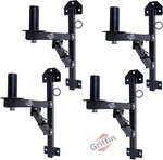 Wall Mount Brackets For Speakers (all-steelpro Edition) 4-PACK Securing Loc. Fixed Price $143.66.