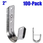 100 Pack 2" J-hook Wall Ceiling Mount Hanger Route Network Wires Cord Cable. Fixed Price $99.98.