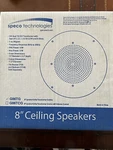 Speco Technologies 8 Inch Ceiling Speaker. Fixed Price $60.00.