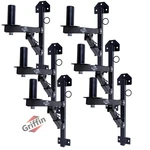 6-PACK Wall Mountable Speaker Bracket Stands Griffin Level Tilt Adjustments. Fixed Price $121.00.