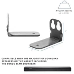 Vivo Universal Steel Dual Wall Mount Brackets For Soundbar Speakers. Fixed Price $12.49.