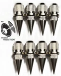 Speaker Spike, Stand Foot, Cone, Isolation Spikes Set Of 8. Fixed Price $24.99.