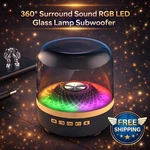 Glaze Bluetooth 5.3 Speaker 360 Surround Sound Rgb Led Glass Lamp Subwoofer. Fixed Price $27.94.