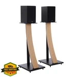 Eximus Wood Speaker Floor Stands Oak 290 Series Pair. Fixed Price $199.99.
