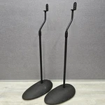 Sanus HTB3 Speaker Stands Pair Black Adjustable Floor Surround Satellite Audio. Fixed Price $23.99.