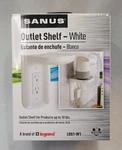 Sanus 1-GANG Specialty Size Outlet Shelf White Plastic Indoor Wall Plate L0S1-W1. Fixed Price $16.00.