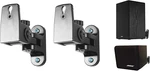 RHSB4 Hidden Wall Mount Swivel Satellite/bookshelf Speaker Brackets. Fixed Price $56.99.