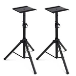 Pyle Adjustable Speaker Stand Pair Dual Studio Monitor Tripod With Metal B.... Fixed Price $87.74.